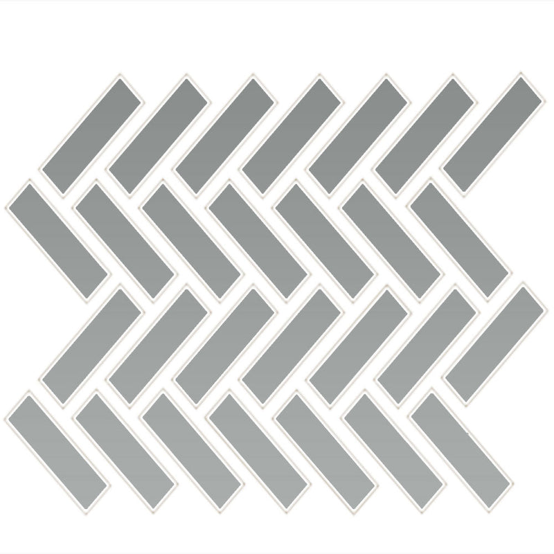 Daltile Color Wheel Mosaic Herringbone 1 x 3 9" x 12"-Ceramic Mosaic-Daltile-Desert Gray-9" x 12"-State Tile