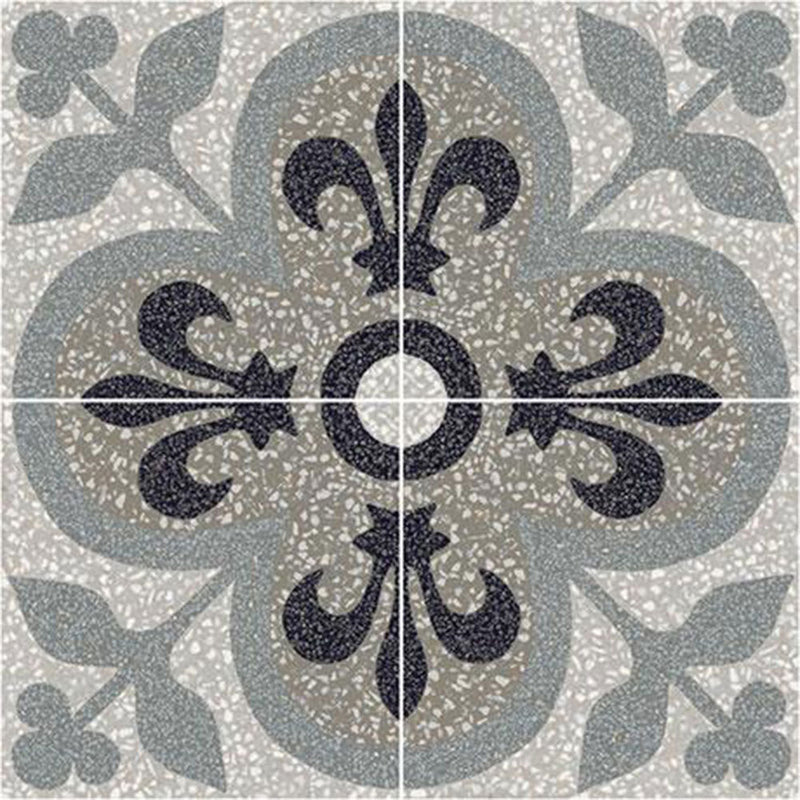 Marazzi D Segni Terrazzo Deco 8" x 8"-Porcelain Tile-Marazzi-Fleur De Lis-8" x 8"-State Tile