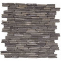 Bati Orient Marble Stacked Brick 11.60" x 11.60"-Natural Stone Mosaic-Bati Orient-Grey-11.60" x 11.60"-State Tile