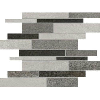 Daltile Ironcraft 12" x 15"-Porcelain Mosaic-Daltile-Grey Black Blend-12" x 15"-State Tile