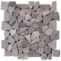 Bati Orient Opus Mosaic 12" x 12"-Natural Stone Mosaic-Bati Orient-Grey Matte-12" x 12"-State Tile