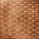 Daltile Metallica Hexagon 1 x 1 12" x 12"-Metal Mosaic-Daltile-Oxidized Copper-12" x 12"-State Tile