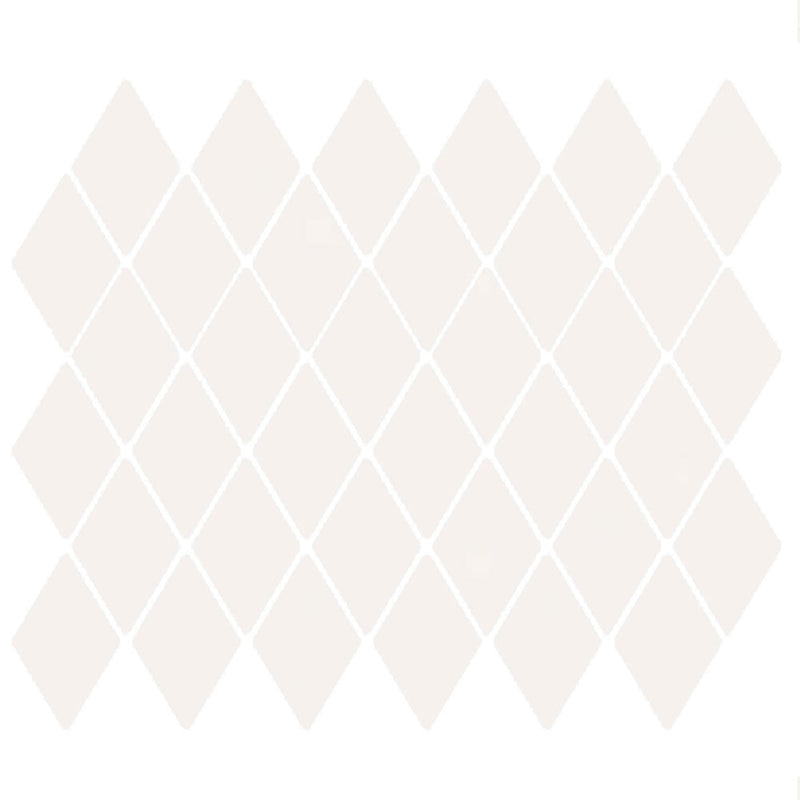 American Olean Color Story Mosaic Harlequin 2 x 3 12" x 13"-Ceramic Mosaic-American Olean-Ice White-12" x 13"-State Tile