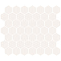 American Olean Color Story Mosaic Hex 1.5" 10.25" x 11.63"-Ceramic Mosaic-American Olean-Ice White-10.25" x 11.63"-State Tile