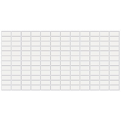 American Olean Unglazed Mosaic 2 x 1 12" x 24"-Porcelain Mosaic-American Olean-Ice White-12" x 24"-State Tile