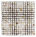 Atlantic Stone Source Mosaic Tiles 1 x 1 12" x 12"-Marble Mosaic-Atlantic Stone Source-Leonardo Travertine-12" x 12"-State Tile