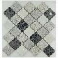 Bati Orient Lantern Terrazzo 11.8" x 12"-Marble Mosaic-Bati Orient-White | Grey | Black-11.8" x 12"-State Tile