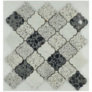 Bati Orient Lantern Terrazzo 11.8" x 12"-Marble Mosaic-Bati Orient-White | Grey | Black-11.8" x 12"-State Tile