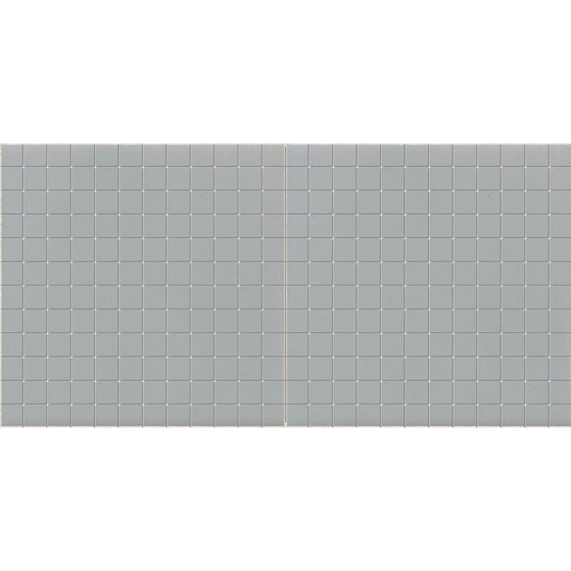 American Olean Unglazed Mosaic 1 x 1 12" x 24"-Porcelain Mosaic-American Olean-Light Smoke-12" x 24"-State Tile