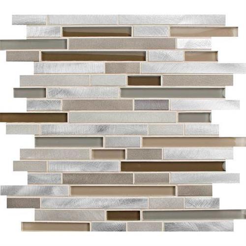 American Olean Morello 11.88" x 13.25"-Glass & Metal Mosaic-American Olean-Amber-11.88" x 13.25"-State Tile