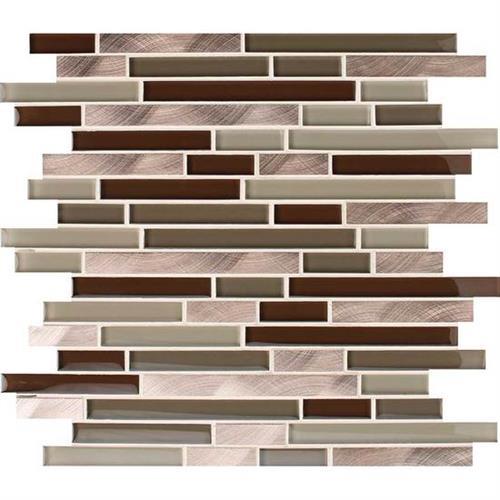American Olean Morello 11.88" x 13.25"-Glass & Metal Mosaic-American Olean-Topaz-11.88" x 13.25"-State Tile