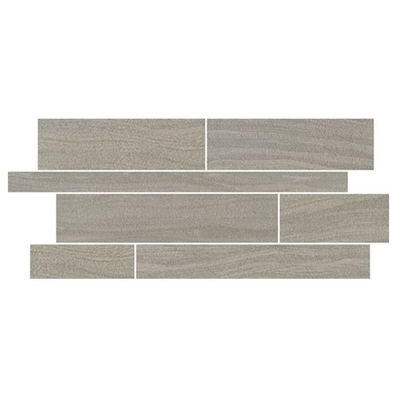 Marazzi Sabbia Marmo Random Linear 12" x 24"-Porcelain Mosaic-Marazzi-Medium Gray-12" x 24"-State Tile
