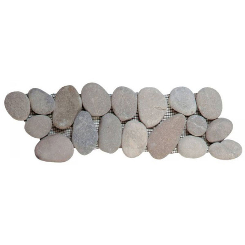 Bati Orient Pebbles 4" x 12"-Natural Stone Border-Bati Orient-Grey | Beige-4" x 12"-State Tile