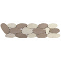 Bati Orient Pebbles 4" x 12"-Natural Stone Border-Bati Orient-White | Beige-4" x 12"-State Tile