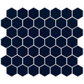 American Olean Color Story Mosaic Hex 1.5" 10.25" x 11.63"-Ceramic Mosaic-American Olean-Navy-10.25" x 11.63"-State Tile