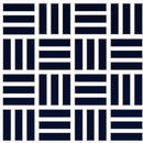 Daltile Color Wheel Mosaic Weave 1 x 3 12" x 12"-Ceramic Mosaic-Daltile-Navy-12" x 12"-State Tile