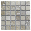 Atlantic Stone Source Mosaic Tiles 2 x 2 12" x 12"-Marble Mosaic-Atlantic Stone Source-Noce Travertine-12" x 12"-State Tile