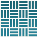 Daltile Color Wheel Mosaic Weave 1 x 3 12" x 12"-Ceramic Mosaic-Daltile-Ocean Blue-12" x 12"-State Tile