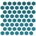 Daltile Color Wheel Mosaic HEX 1 11" x 12"-Ceramic Mosaic-Daltile-Ocean Blue-11" x 12"-State Tile