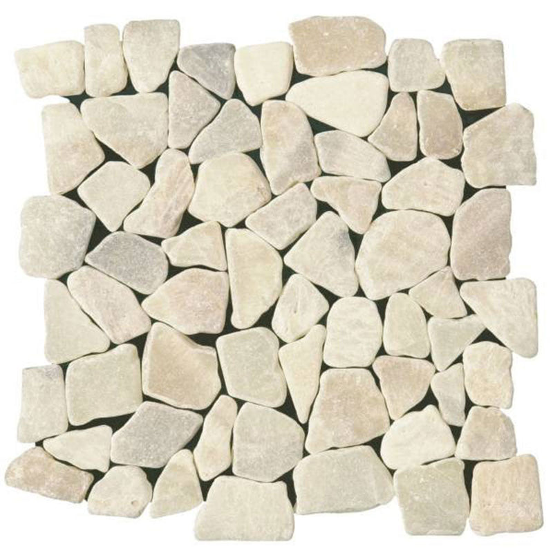 Bati Orient Opus Mosaic 12" x 12"-Natural Stone Mosaic-Bati Orient-Onyx White-12" x 12"-State Tile