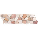 Bati Orient Opus Mosaic 4" x 12"-Natural Stone Mosaic-Bati Orient-Onyx White Red-4" x 12"-State Tile