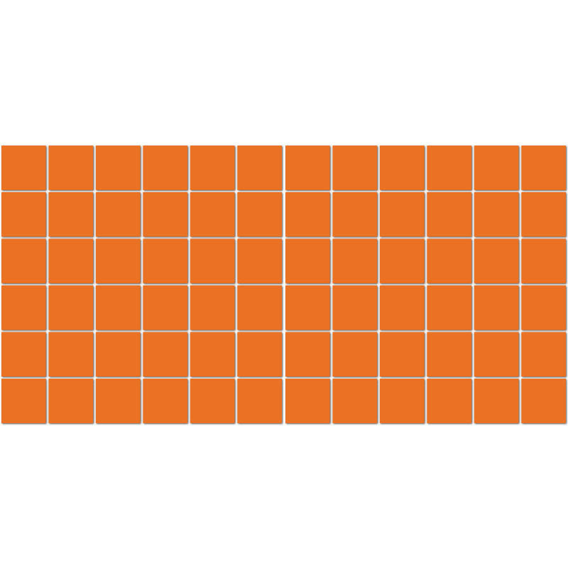American Olean Unglazed Mosaic 2 x 2 12" x 24"-Porcelain Mosaic-American Olean-Orange Fizz-12" x 24"-State Tile