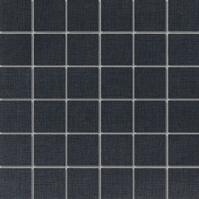Daltile Kimona Silk 2 x 2 12" x 12"-Porcelain Mosaic-Daltile-Panda Black-12" x 12"-State Tile