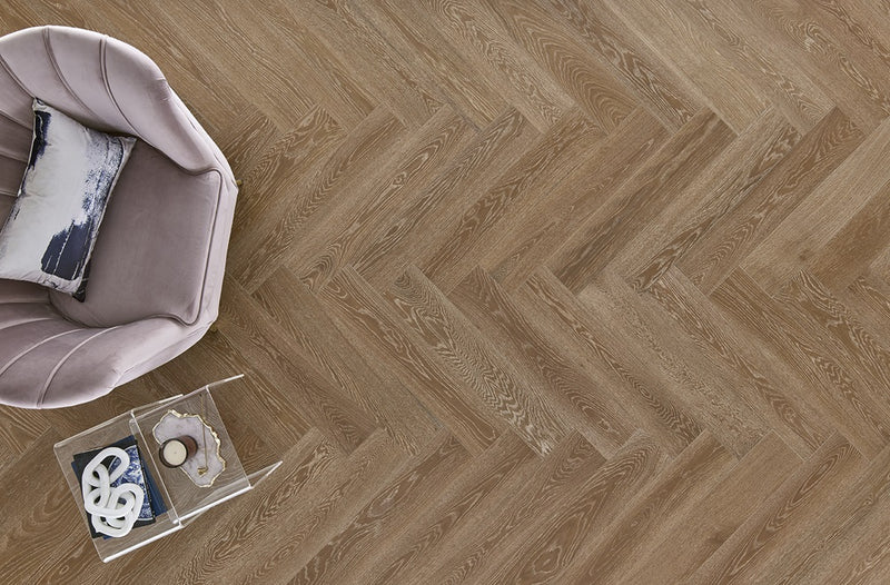 Mannington Latitude Park City Herringbone 7.5" x 37.5"