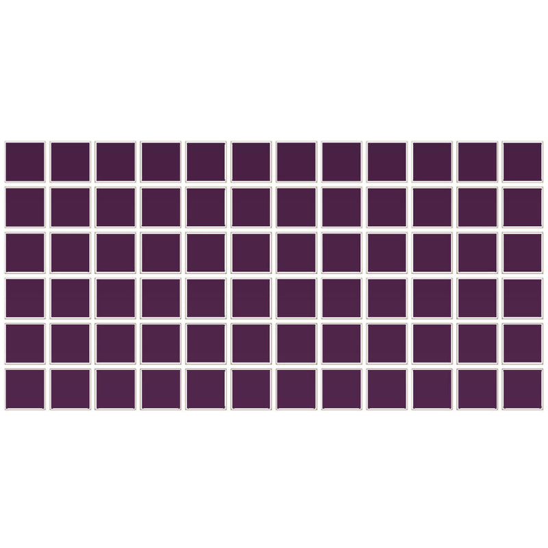 Daltile Color Wheel Mosaic 2 x 2 12" x 24"-Ceramic Mosaic-Daltile-Plum Crazy-12" x 24"-State Tile