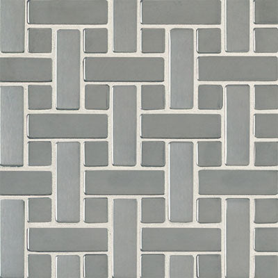Daltile Metallica 12" x 12"-Metal Mosaic-Daltile-Random Brushed Stainless Steel-12" x 12"-State Tile