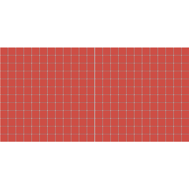 American Olean Unglazed Mosaic 1 x 1 12" x 24"-Porcelain Mosaic-American Olean-Red-12" x 24"-State Tile