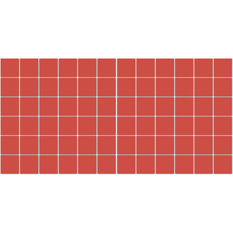 American Olean Unglazed Mosaic 2 x 2 12" x 24"-Porcelain Mosaic-American Olean-Red-12" x 24"-State Tile