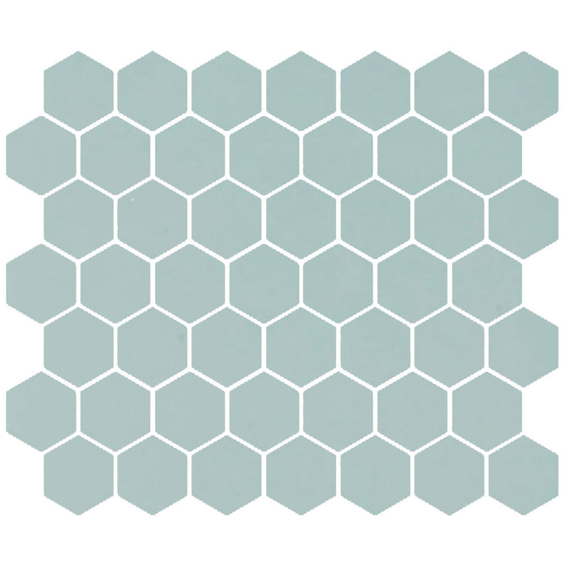 American Olean Color Story Mosaic Hex 1.5" 10.25" x 11.63"-Ceramic Mosaic-American Olean-Restore-10.25" x 11.63"-State Tile