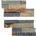 Bati Orient Angle Wall Cladding 4" x 8"-Natural Stone Mosaic-Bati Orient-Rust Slate-4" x 8"-State Tile