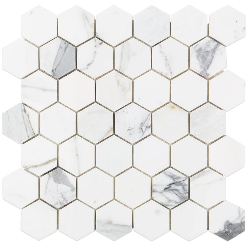 Soho Studio Calacatta 2" Hexagon 11.75" x 12.37"