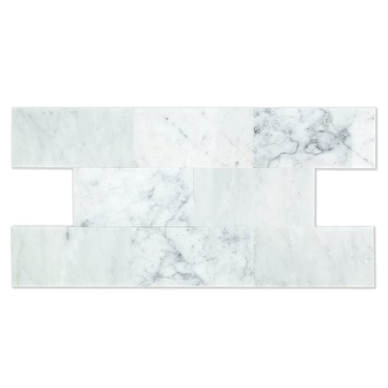 Soho Studio White Carrara 3" x 6"