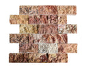 Atlantic Stone Source Mosaic Tiles Split Faces 2 x 4 12" x 12"-Marble Mosaic-Atlantic Stone Source-Scabas Travertine-12" x 12"-State Tile