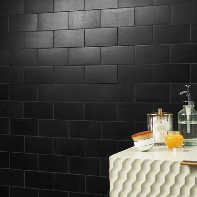 Soho Studio Nero Marquina 3" x 6" Nero Honed