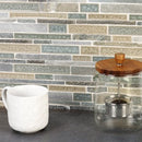 Soho Studio Art Glass 11.75" x 11.75" Botanical Green Quartz