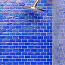 Soho Studio Aqueous 12.12" x 12.75" Iridescent Blue Bricks
