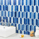 Soho Studio Brook Chevron 11.73" x 11.74" Azur