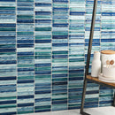 Soho Studio Brook Stacked 11.61" x 11.73" Aqua