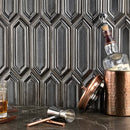 Soho Studio Baroque Sequin 3/8 9.5" x 15.5" Gun Metal