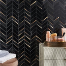 Soho Studio Giazza 10.82" x 13.3" Black Jade and Glass