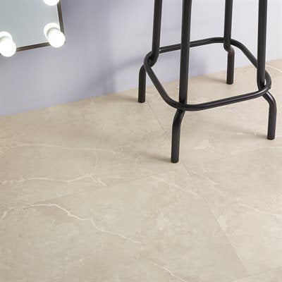 Soho Studio Minetta 18" x 36" Chauny Marble Medium Beige