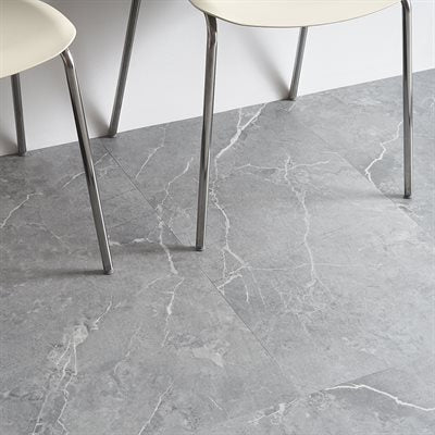 Soho Studio Minetta 18" x 36" Chauny Marble Medium Gray
