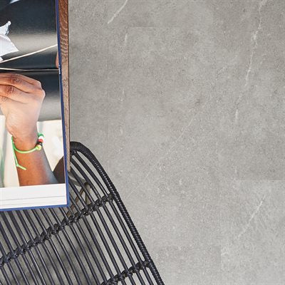 Soho Studio Crosby 3/16 12" x 24" Juneau Sandstone Light Gray