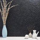 Soho Studio Pebblestone Oval 11.81" x 11.81" Alor Black Sliced Flat Oval