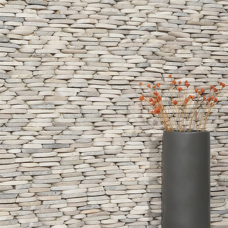 Soho Studio Pebblestone 4" x 10.75" Lombok Stacked Sliced