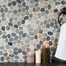 Soho Studio Pebblestone Round 11.81" x 11.81" Sumatra Sliced Round